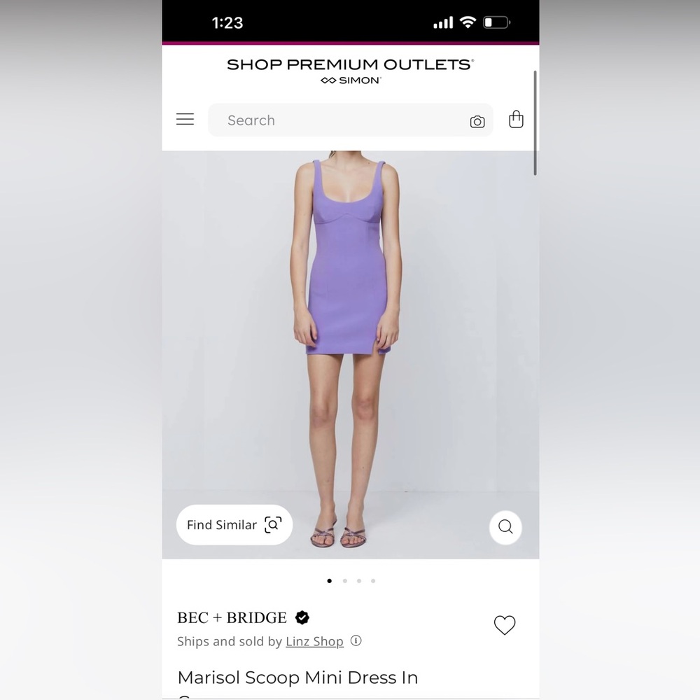 Revolve BEC + BRIDGE marisol scoop mini dress